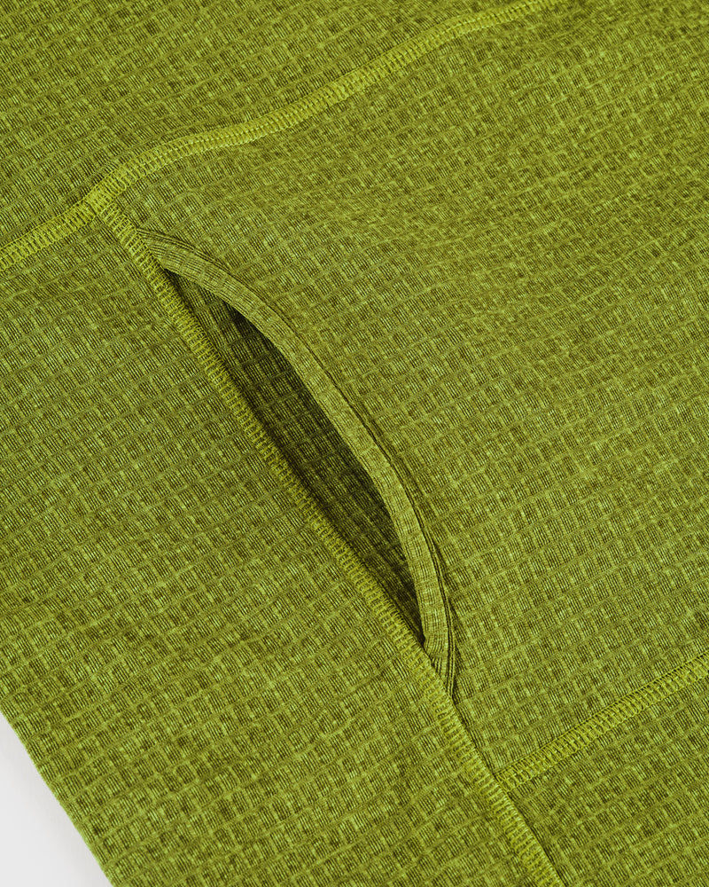 ภาพขนาดย่อ: PA’LANTE Grid Fleece Hoody - Chartreuse
