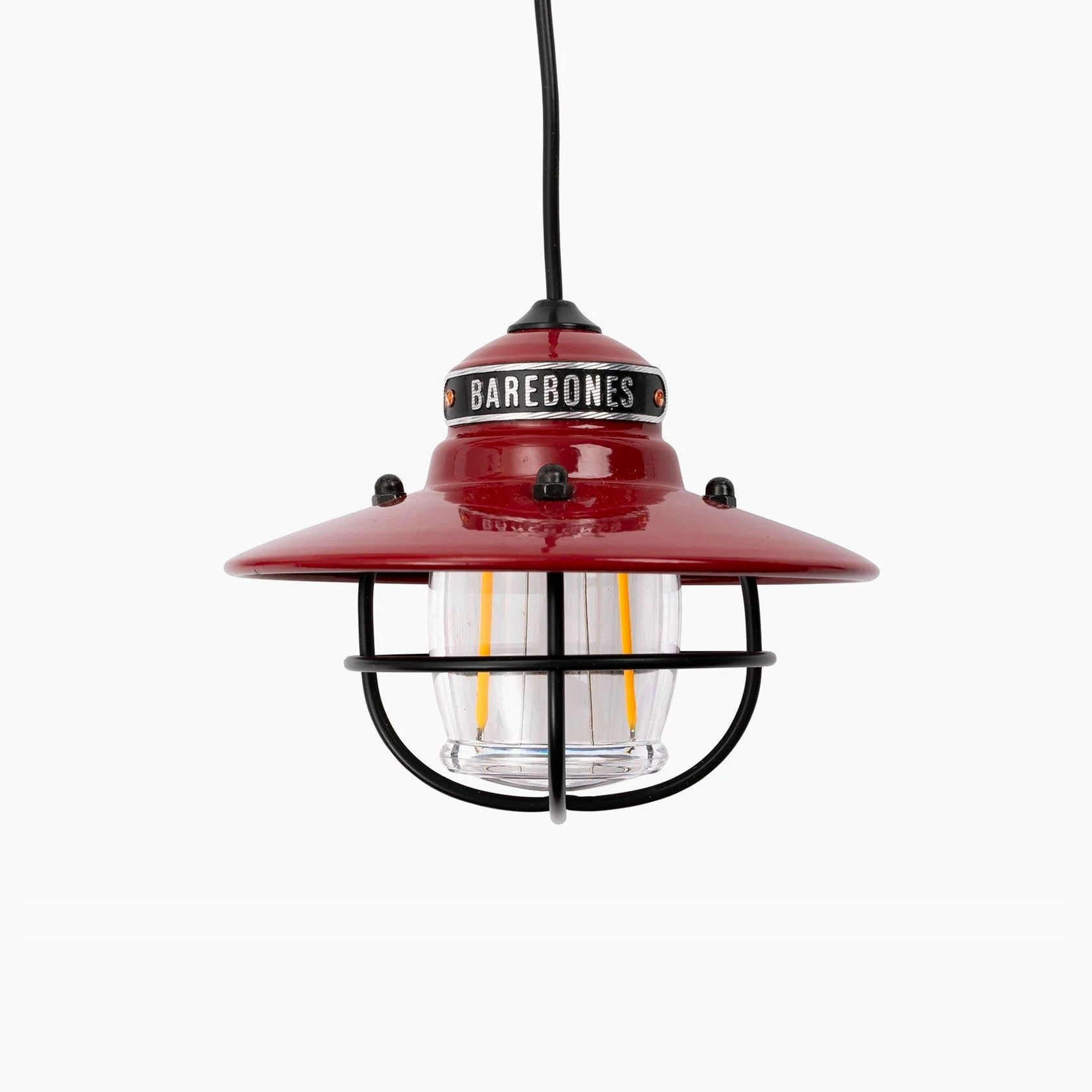 Barebones Edison Pendant Light Red