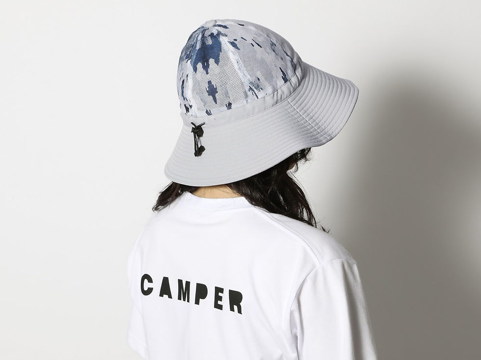 Thumbnail: SNOW PEAK AC24 PRINTED INSECT SHIELD HAT  LIGHTGREY