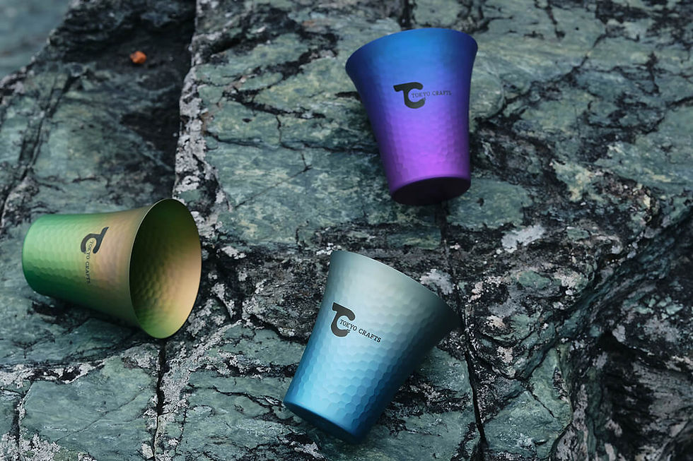 섬네일: TOKYO CRAFTS Swig Titanium Sake Cup 300 mL – Clear Sky