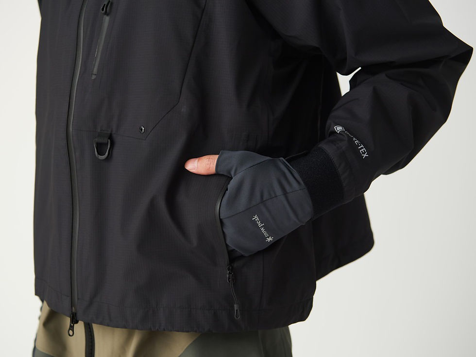 Thumbnail: Snow Peak GORE-TEX Lightweight Rain Wading Jacket-BLACK