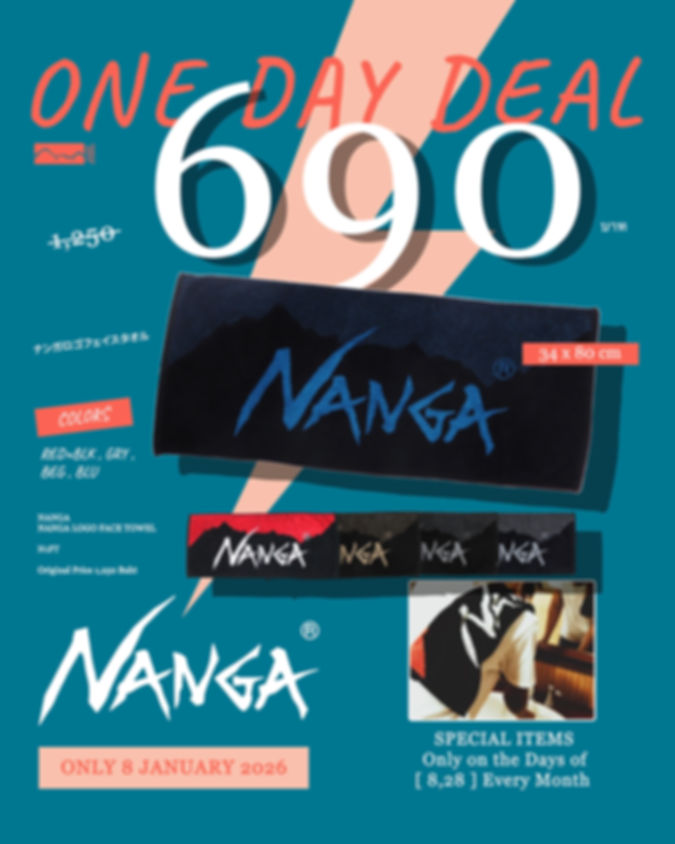 [ 8 JANUARY ] NANGA LOGO FACE TOWEL