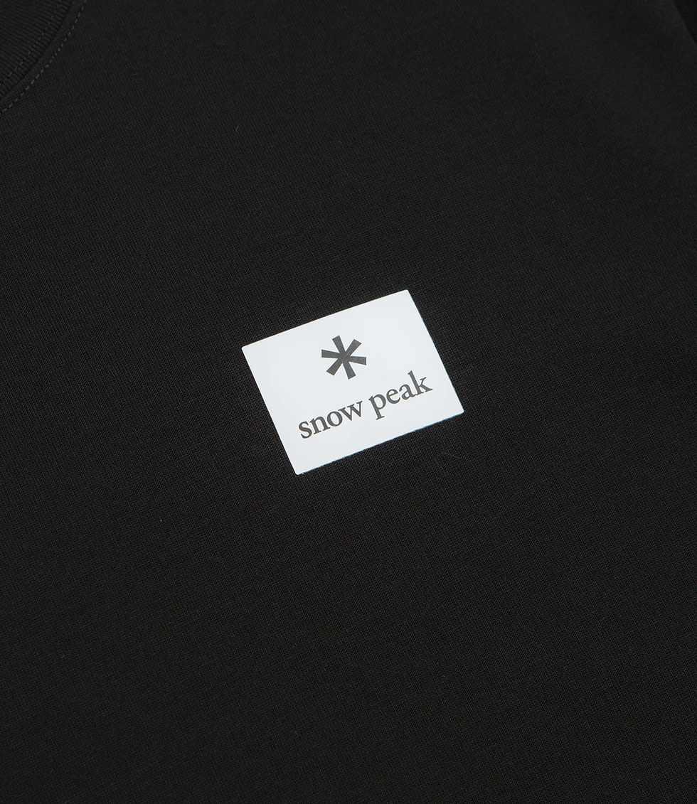 섬네일: Snow Peak  New Standard Square Logo T-Shirt BLACK
