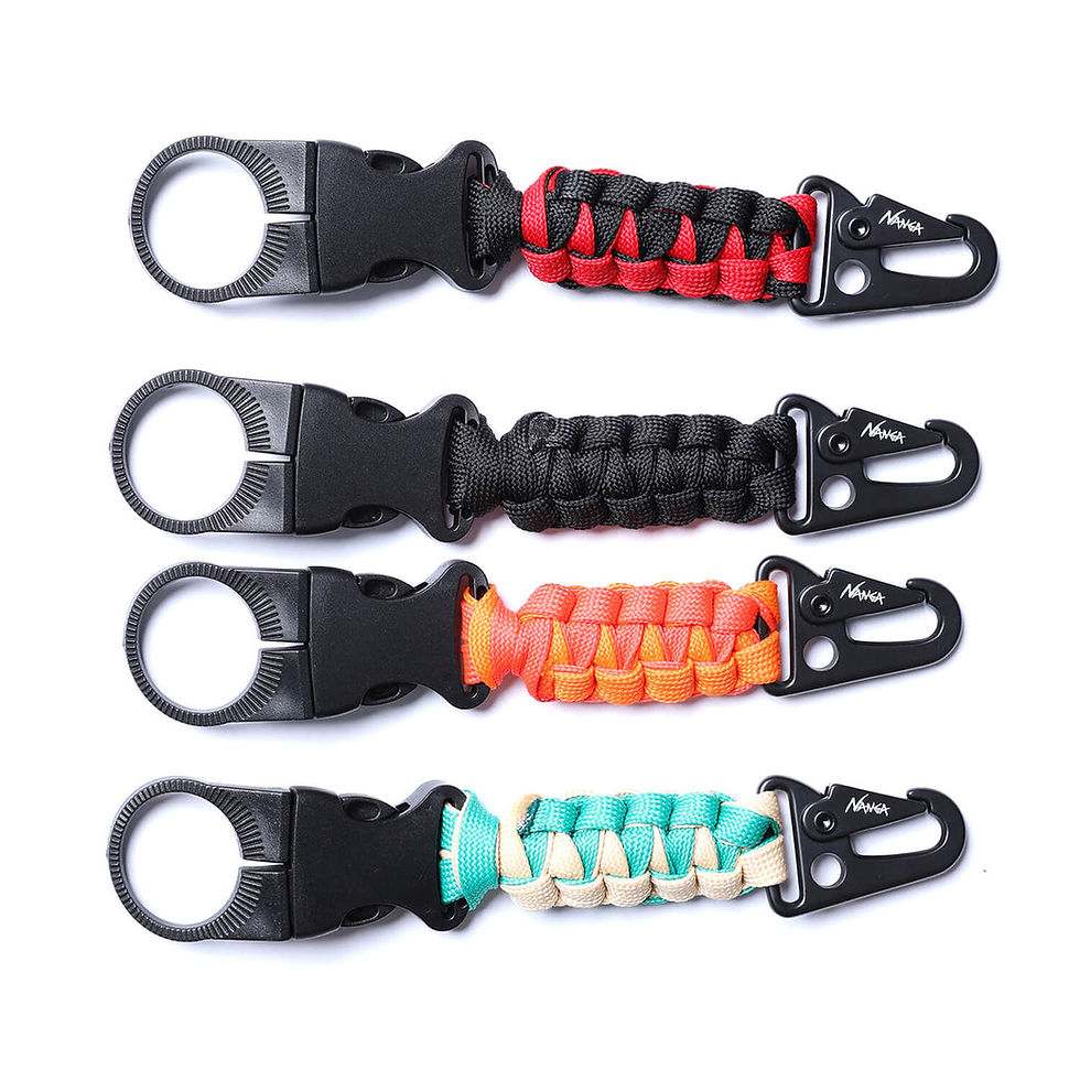 ภาพขนาดย่อ: NANGA Paracord Bottle Holder REDxBLK