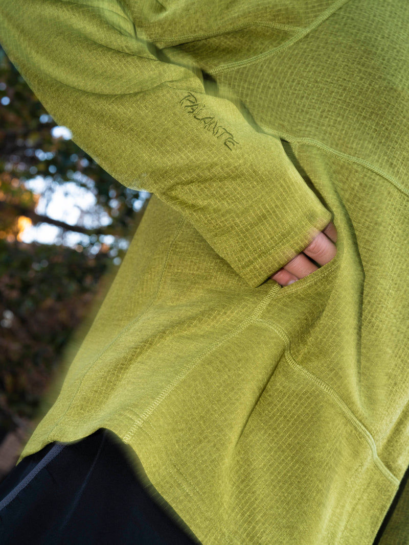 ภาพขนาดย่อ: PA’LANTE Grid Fleece Hoody - Chartreuse