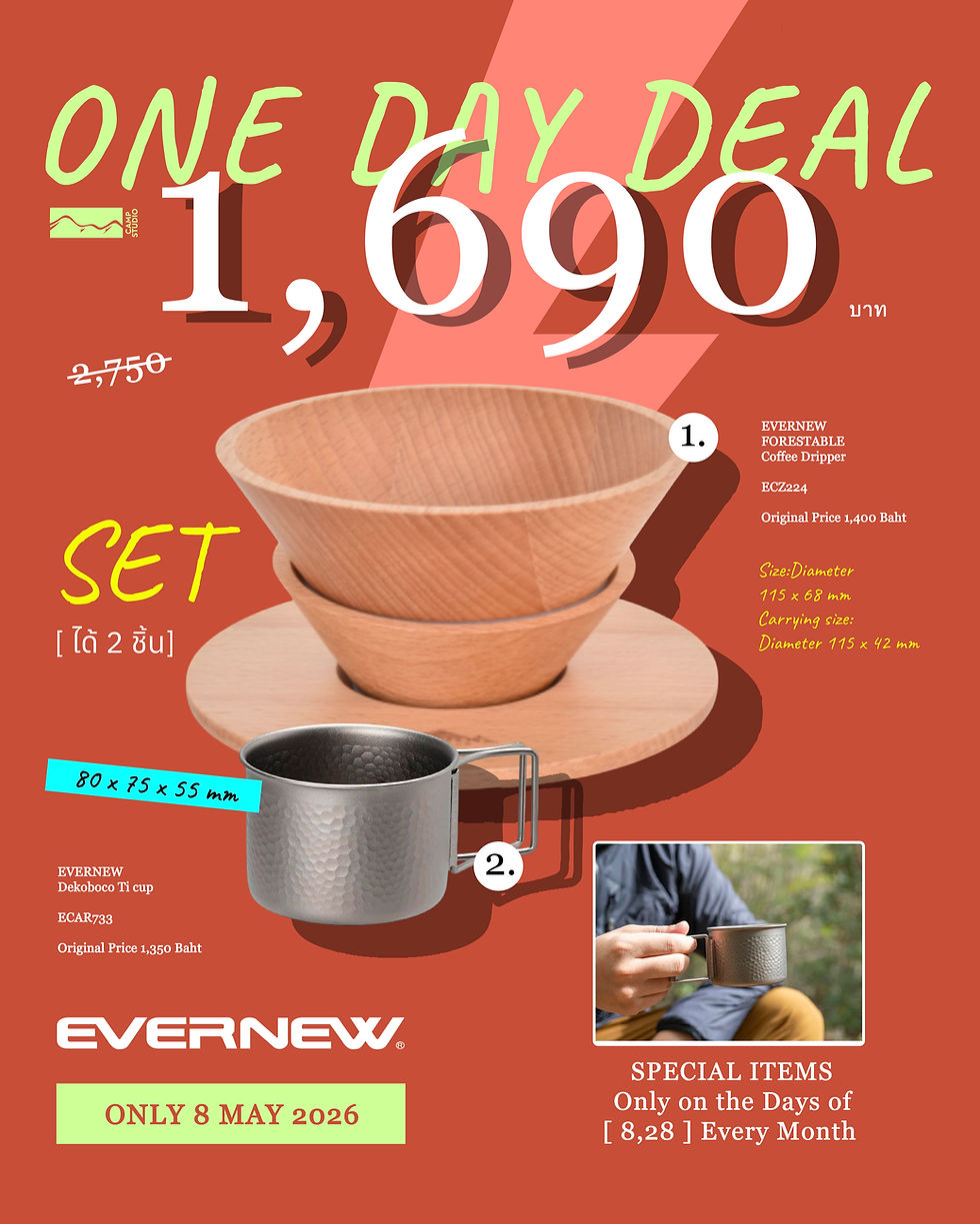 Thumbnail: [ 8 MAY ] EVERNEW Dekoboco Ti cup + EVERNEW FORESTABLE Coffee Dripper