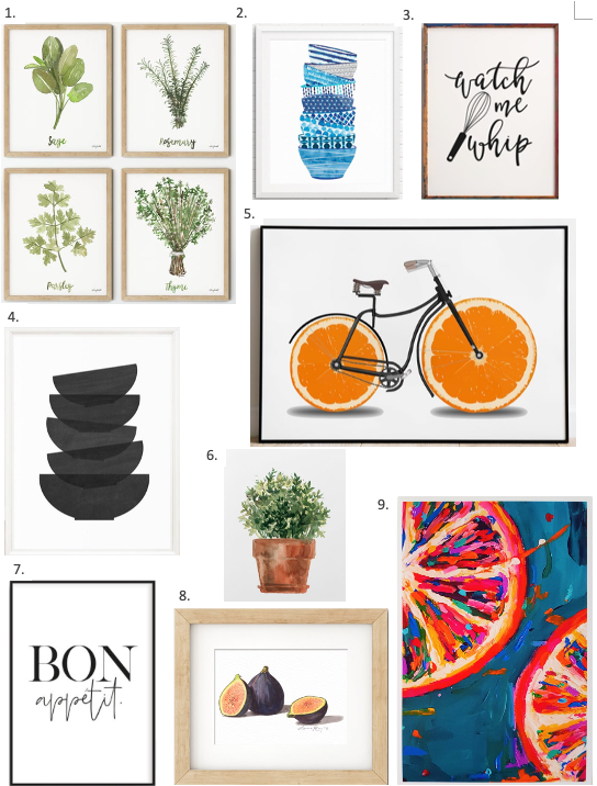 Fun Etsy Kitchen Art