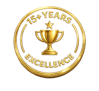 15+ years of excellence emblem.png