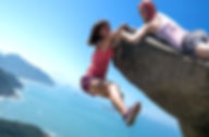 Madison And Kali On A Cliff.jpg