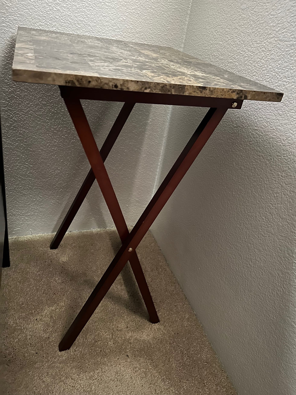 Thumbnail: 5 PC Tray Set with Faux Marble Top