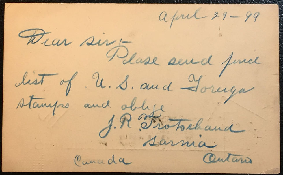 Thumbnail: UCS#UX17 Squared Circle SARNIA ONT - AP 29 99 - nice strike!