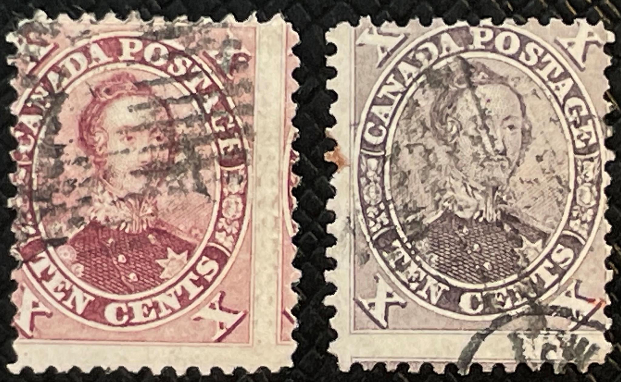 UCS#0017, 17a misperfs 10c Prince Albert - First Cents issue