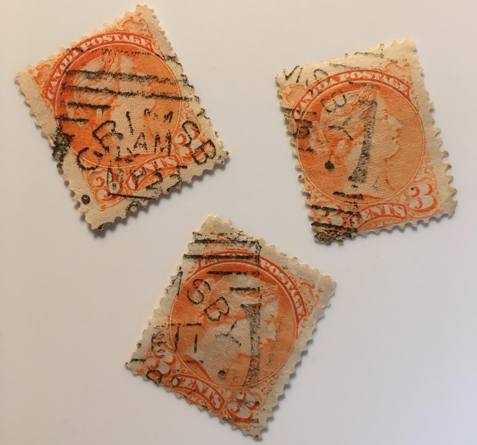 UCS#0037 GRIMSBY ONT - Type I SQUARED CIRCLE (x3)