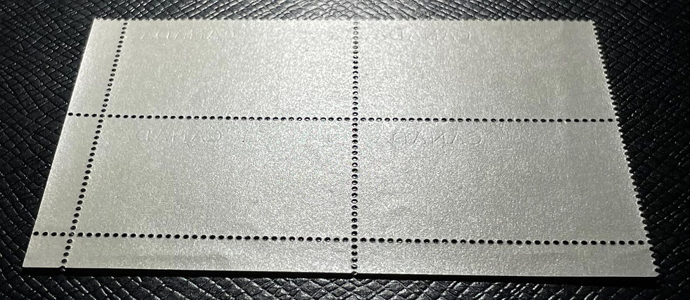 Thumbnail: UCS#0934 MNH corner block heavily overinked inscriptions $1 Glacier