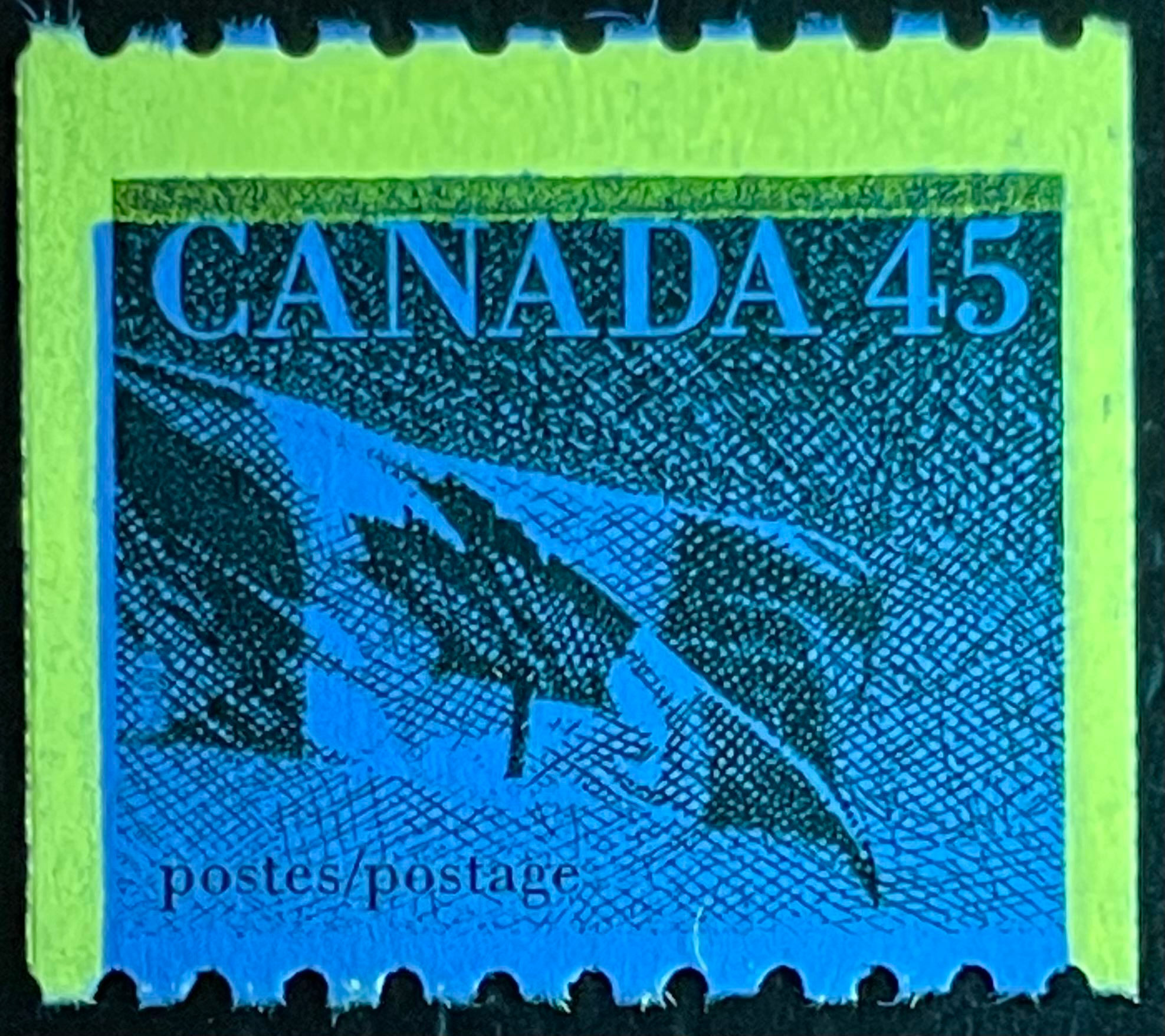 UCS#1396 MNH 3-BAR TAG ERROR (G4aT) - 45c Flag