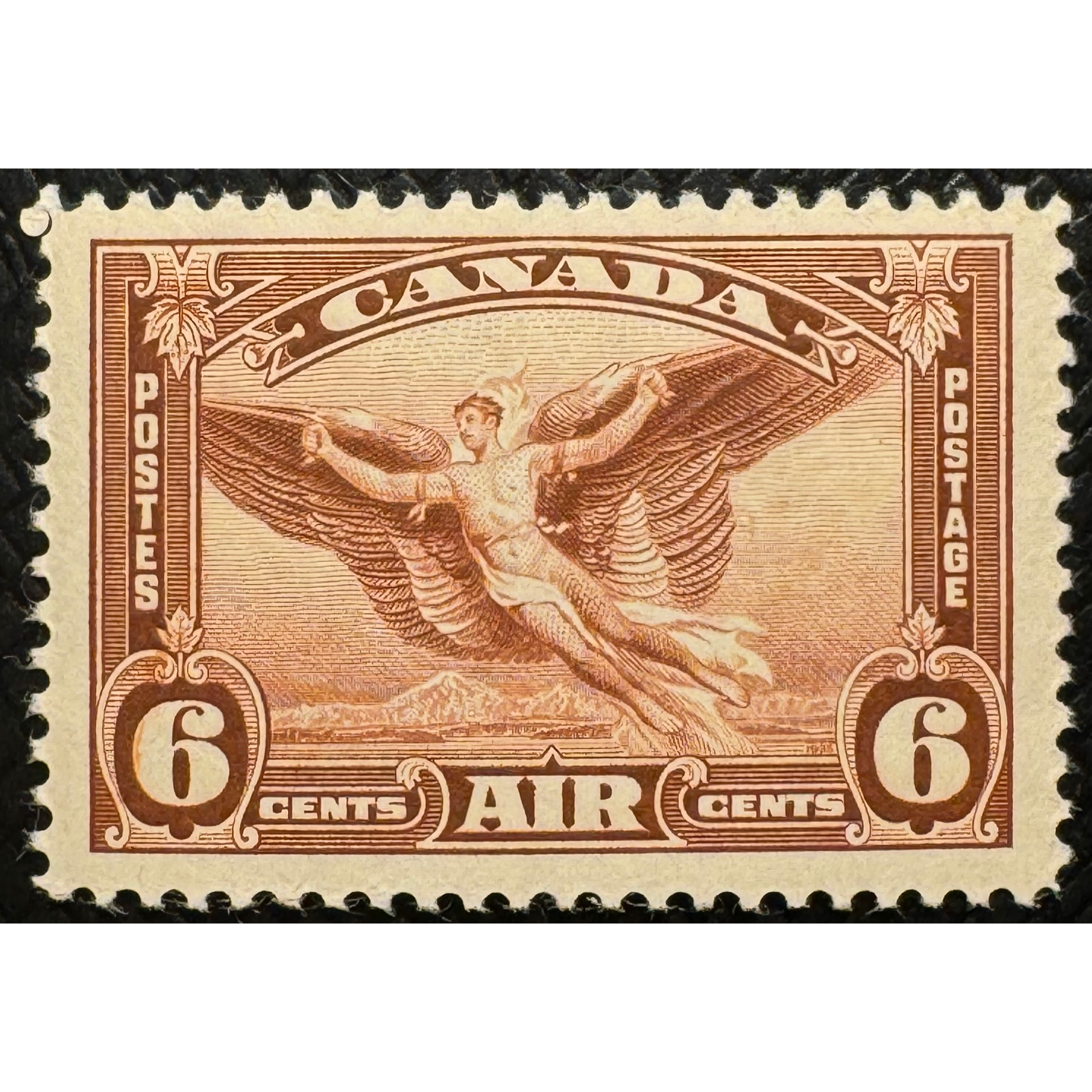 UCS#C5 MNH 6c Daedalus Air Mail w/ink smear