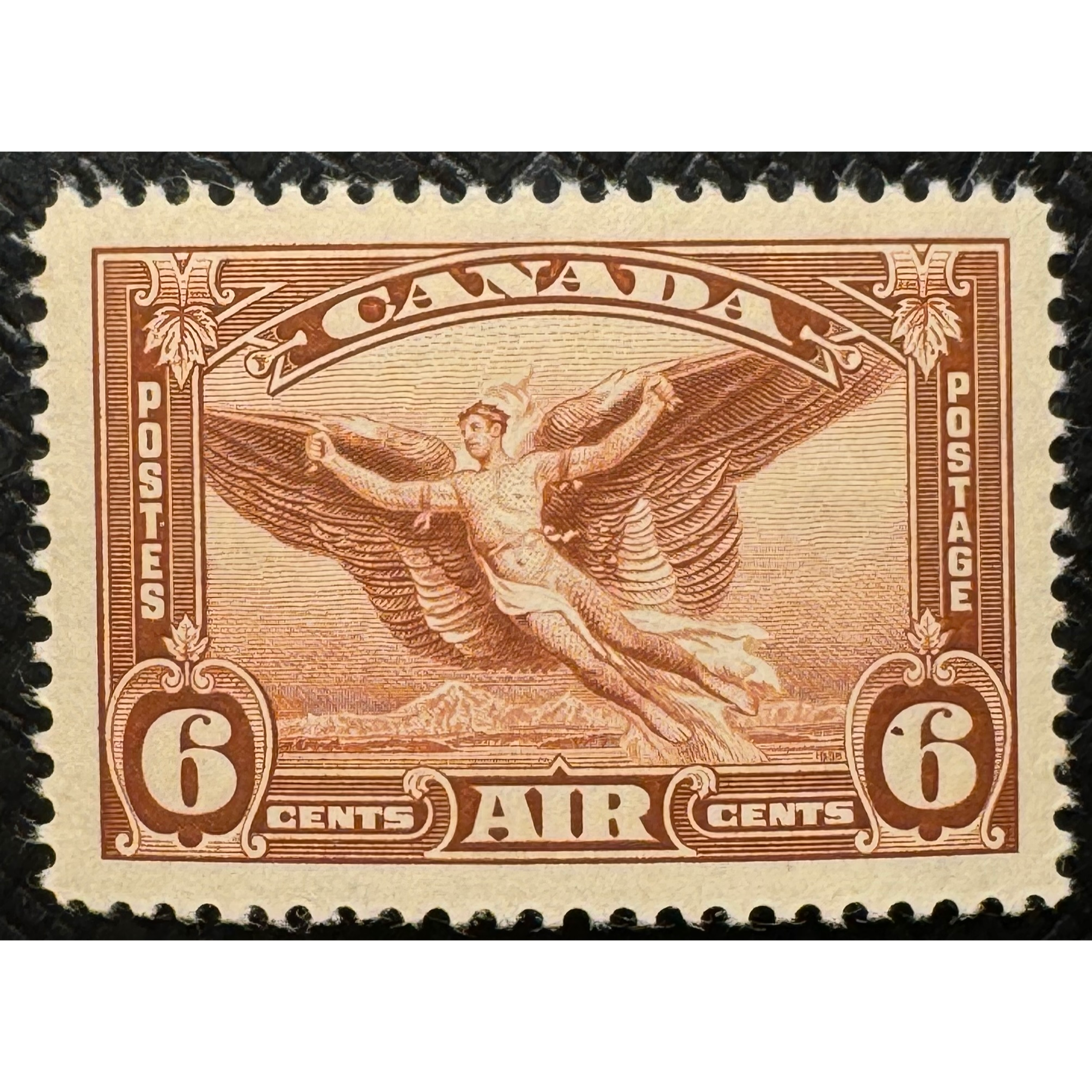 UCS#C5 "dot in 6" variety - MNH 6c red brown Daedalus Air Mail