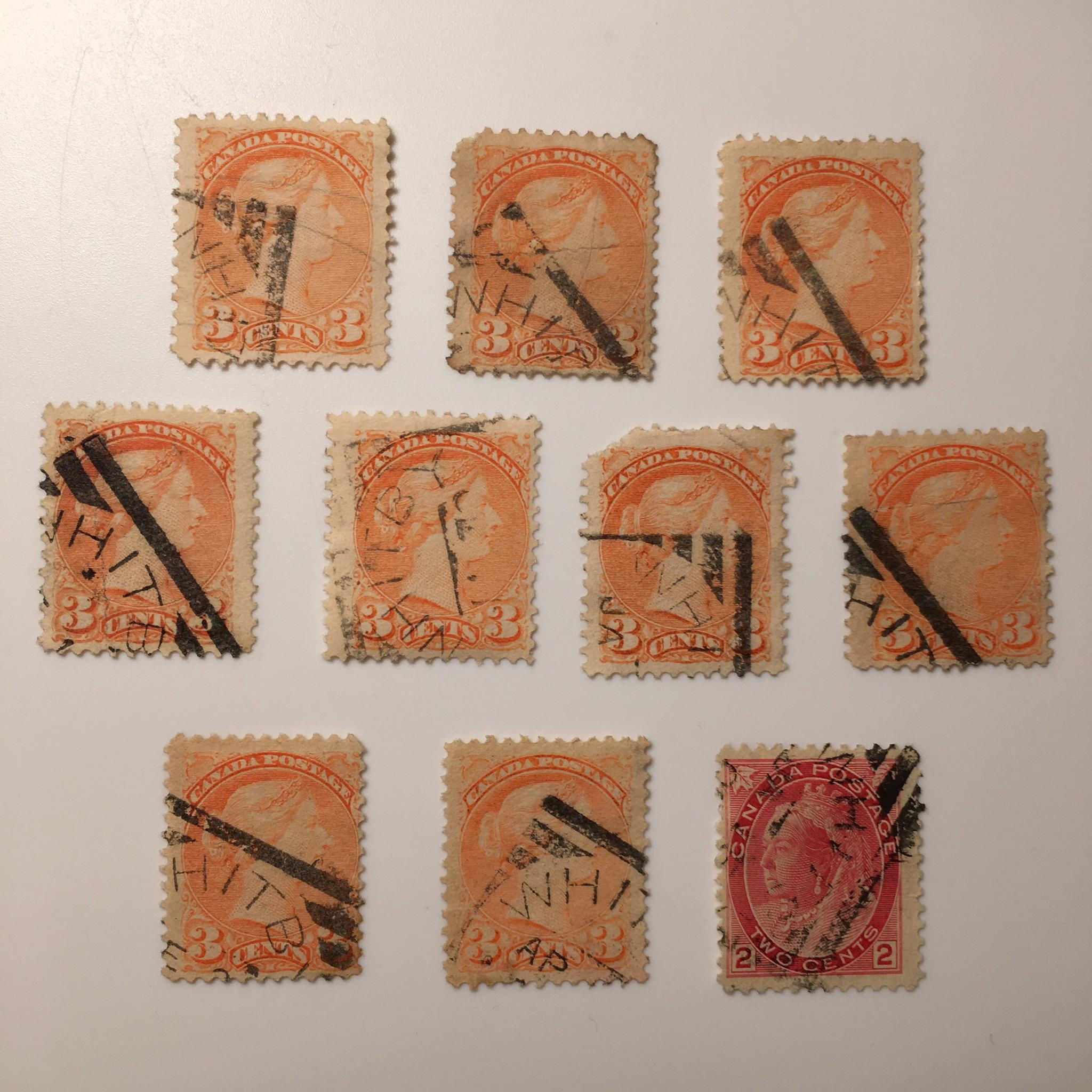 UCS#0037 WHITBY ONT - SQUARED CIRCLE postmarks