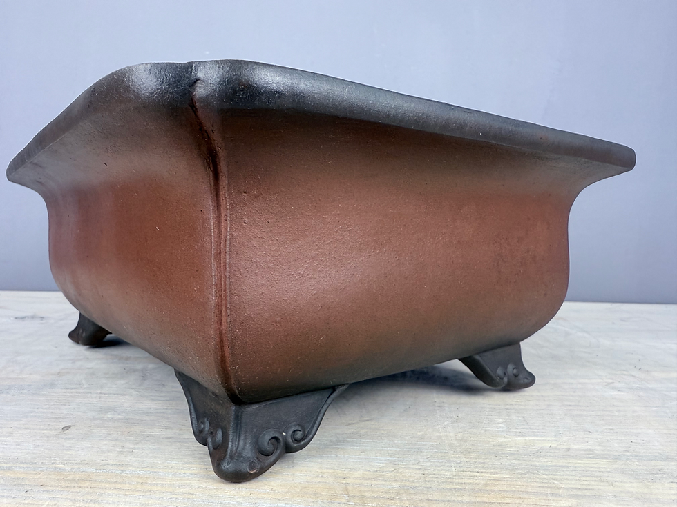 Thumbnail: Tokoname bonsai pot - Shouzan ( Mr. Watanabe Akira ), 31 x 24,8 x 11,8