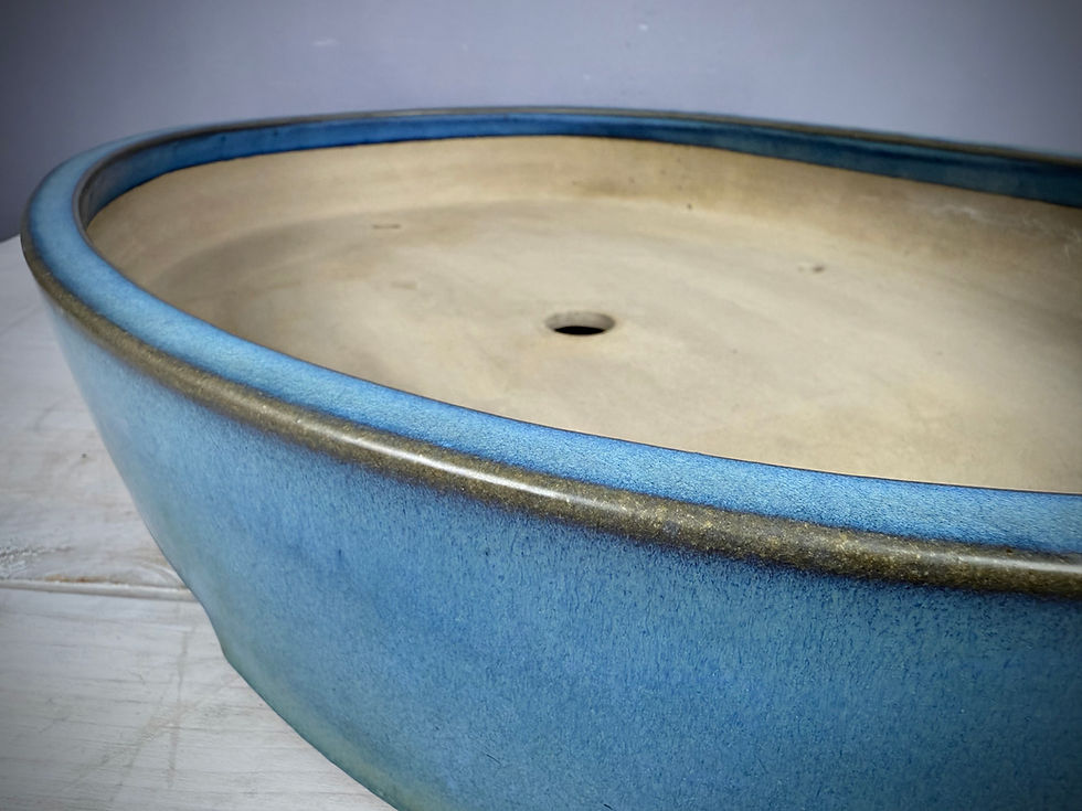 Thumbnail: Japanese bonsai pot - Mazan -  62,2 x 45,1 x 10