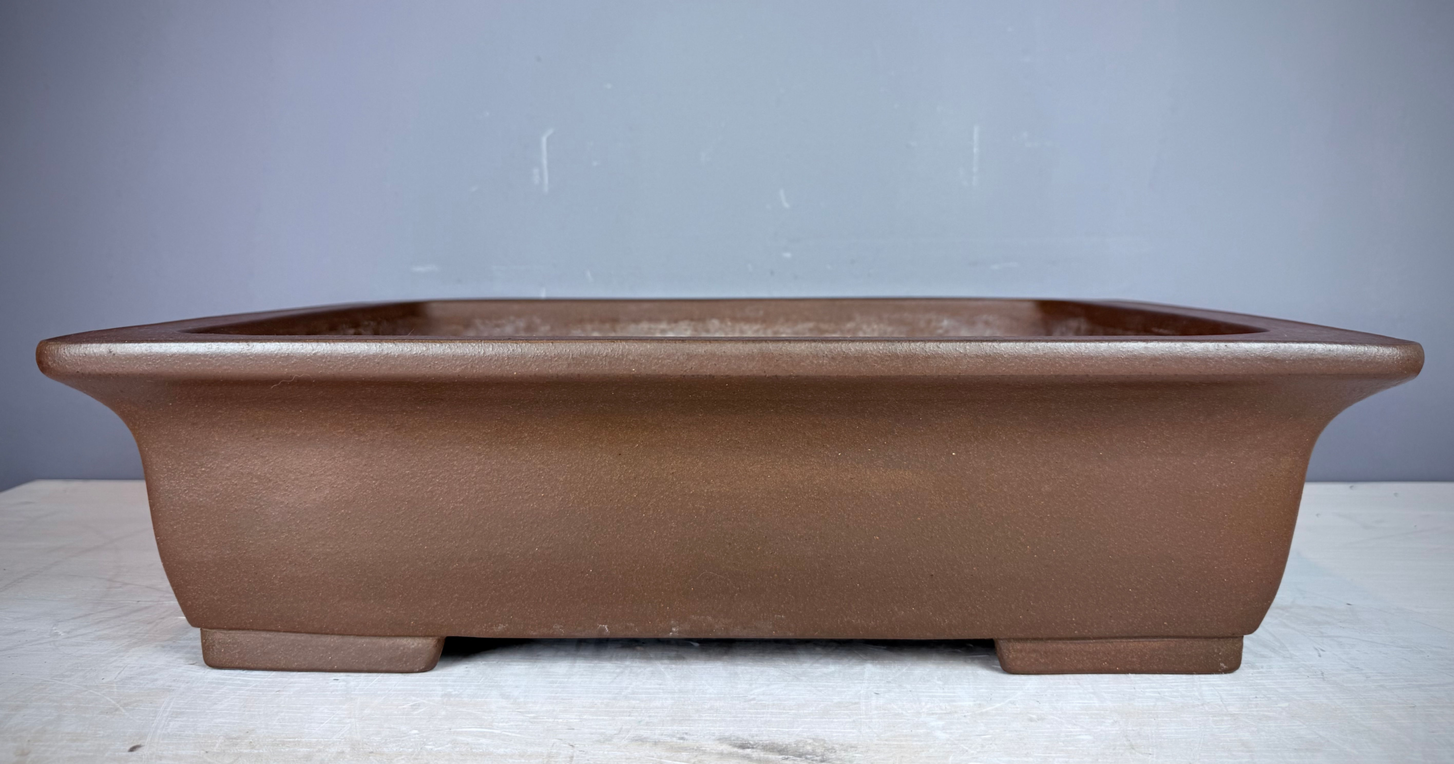 Tokoname bonsai pot, Gyouzan ( Mr. Yujji Nakano ),47,6 x 37,3 x 12,6