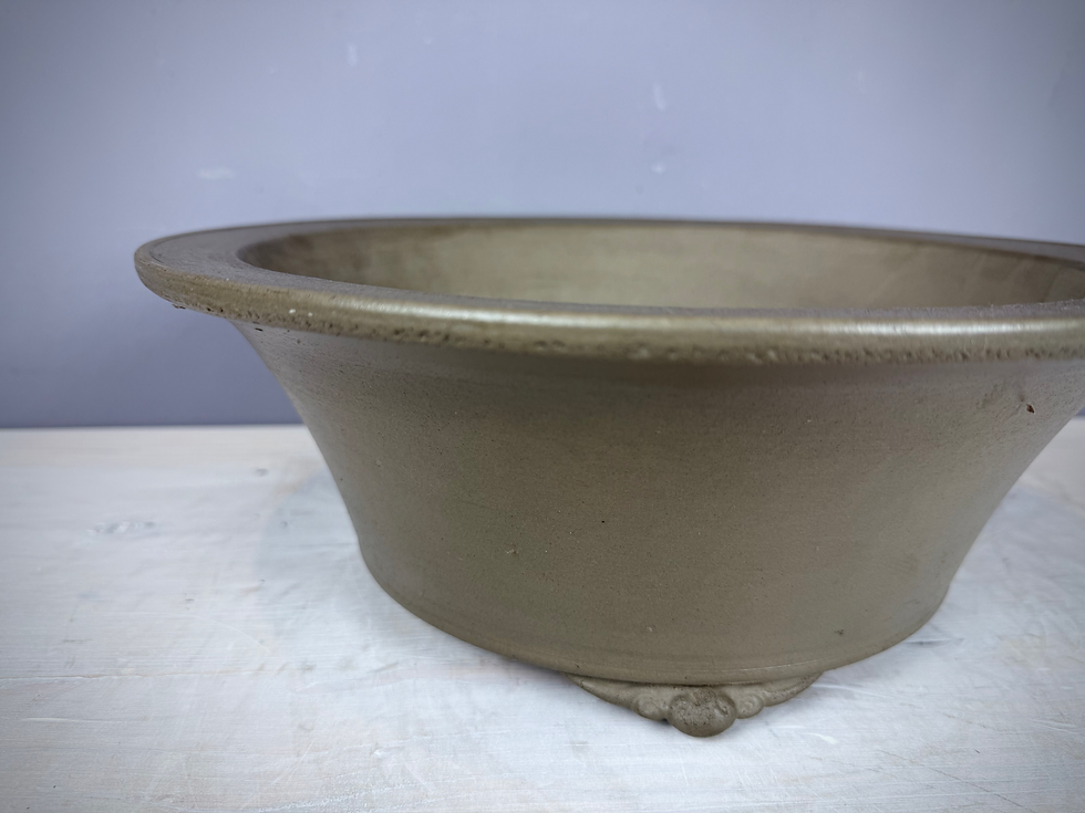 Thumbnail: Tokoname bonsai pot - Touyou ( Mr. Matsumoto Takeshi ), 34,2 x 34,2 x 12,4