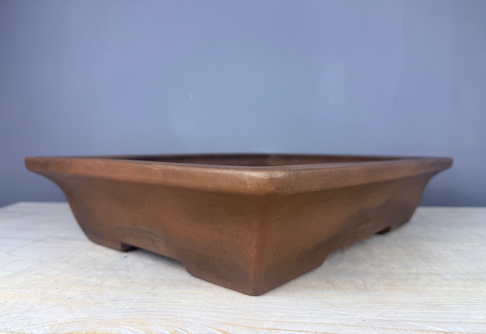 Thumbnail: Tokoname bonsai pot - Keizan ( Mr. Hisada Shizuo ), 46,3 x 35,5 x 9,4