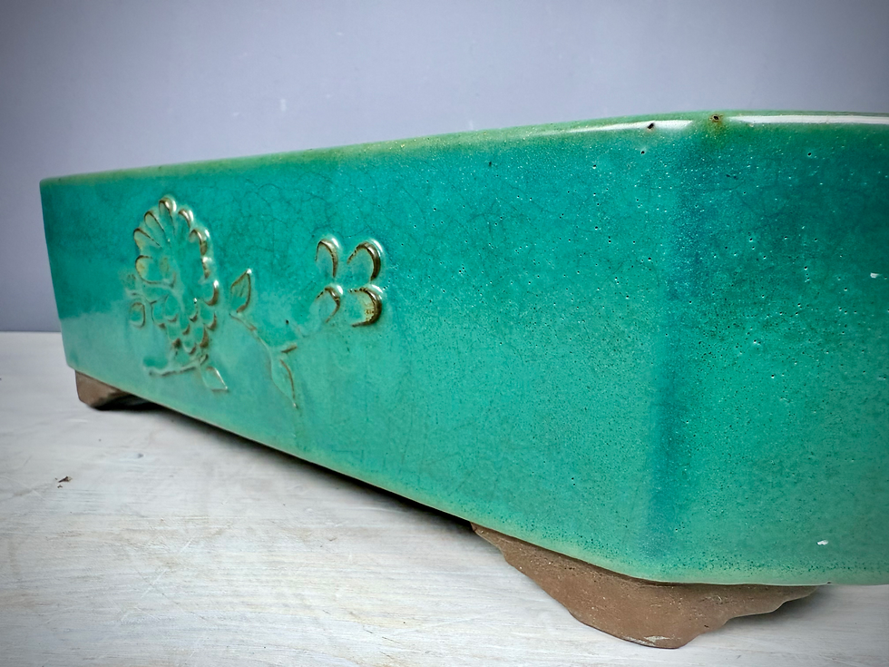 Thumbnail: Tokoname bonsai pot - Yamaaki ( Mr. Kataoka Toshio ),44,3 x 35 x 12