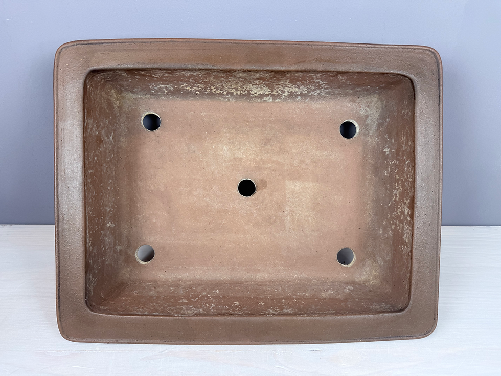 Thumbnail: Tokoname bonsai pot - Shouzan ( Mr. Watanabe Akira ) - 46 X 36,1 X 11,5