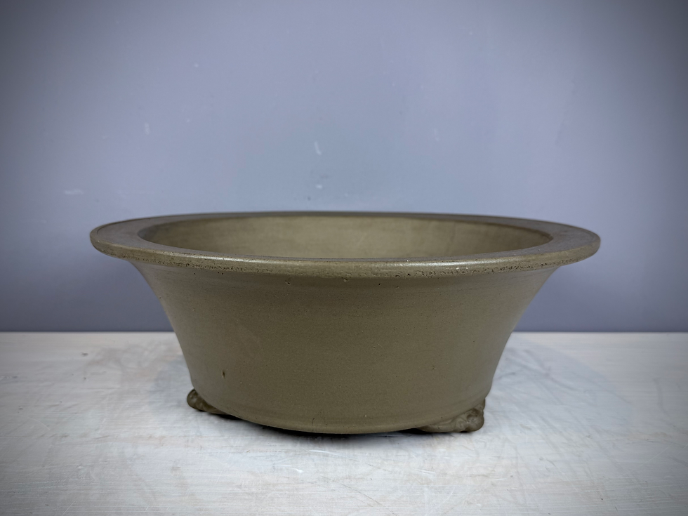 Thumbnail: Tokoname bonsai pot - Touyou ( Mr. Matsumoto Takeshi ), 34,2 x 34,2 x 12,4