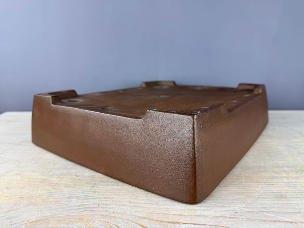 Thumbnail: Tokoname bonsai pot - Gyouzan ( Mr. Nakano Yujji ), 40,7 x 32,5 x 8,5