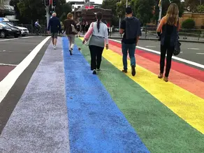 Entrapment on the rainbow road