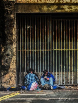 Dragging the Dragon - _heroin users just off O'Connell street