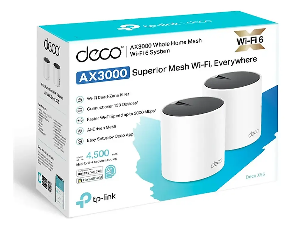 Miniatura: Tp-link Deco X55 2-pack Doble Banda Wifi6 Mesh Ax3000