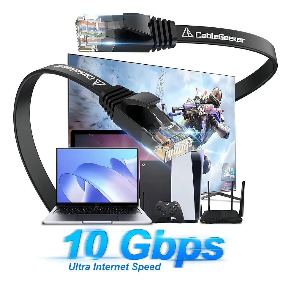 Miniatura: Cable Red Plano Categoria 6 Cat6 Rj45 Utp Ethernet 30 Metros