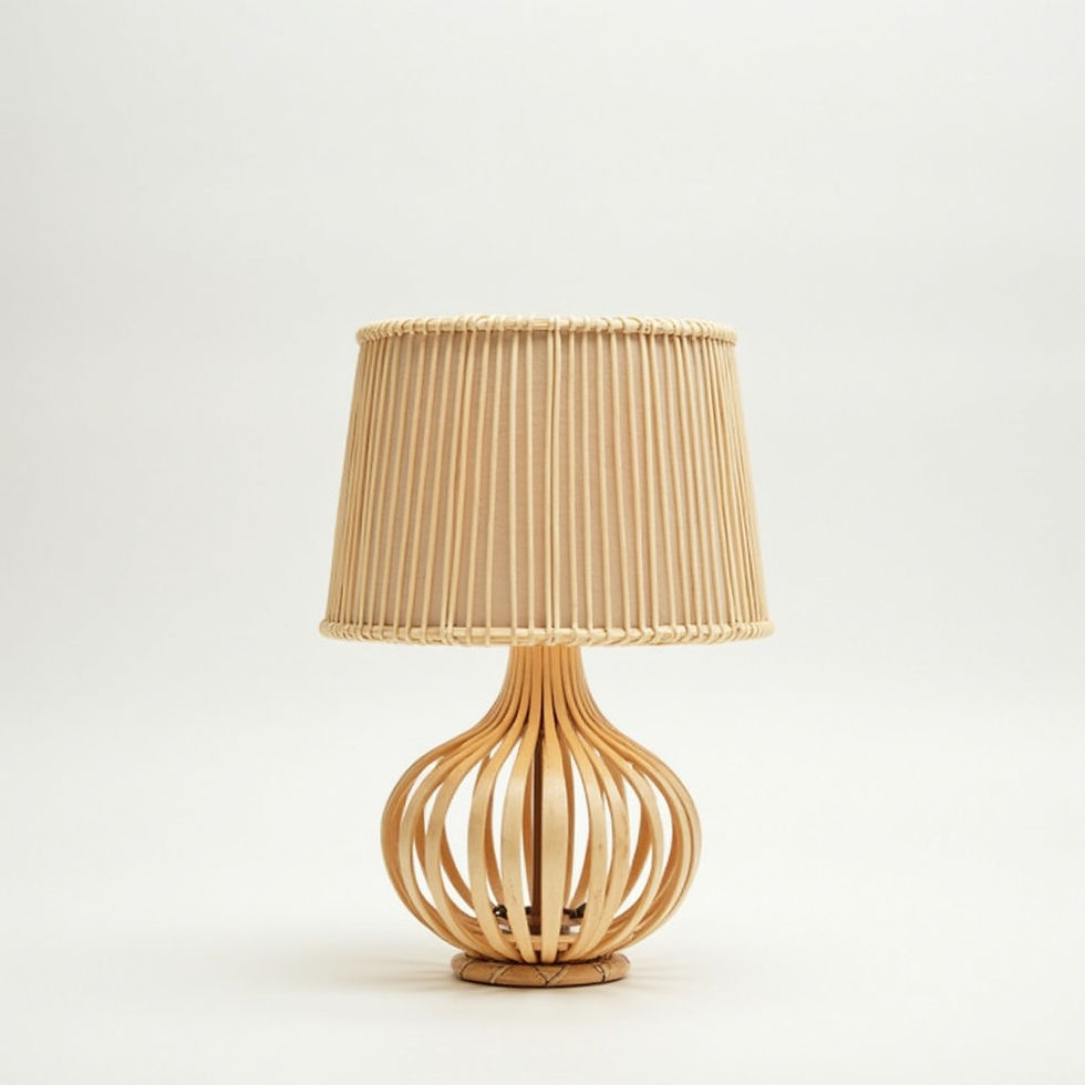 Abajur Estrutura Rattan