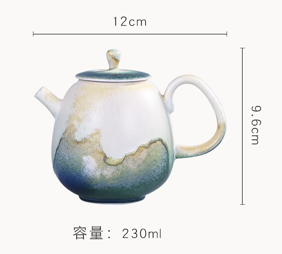 Thumbnail: Woodfired Algae Blue Teapot (230ml)