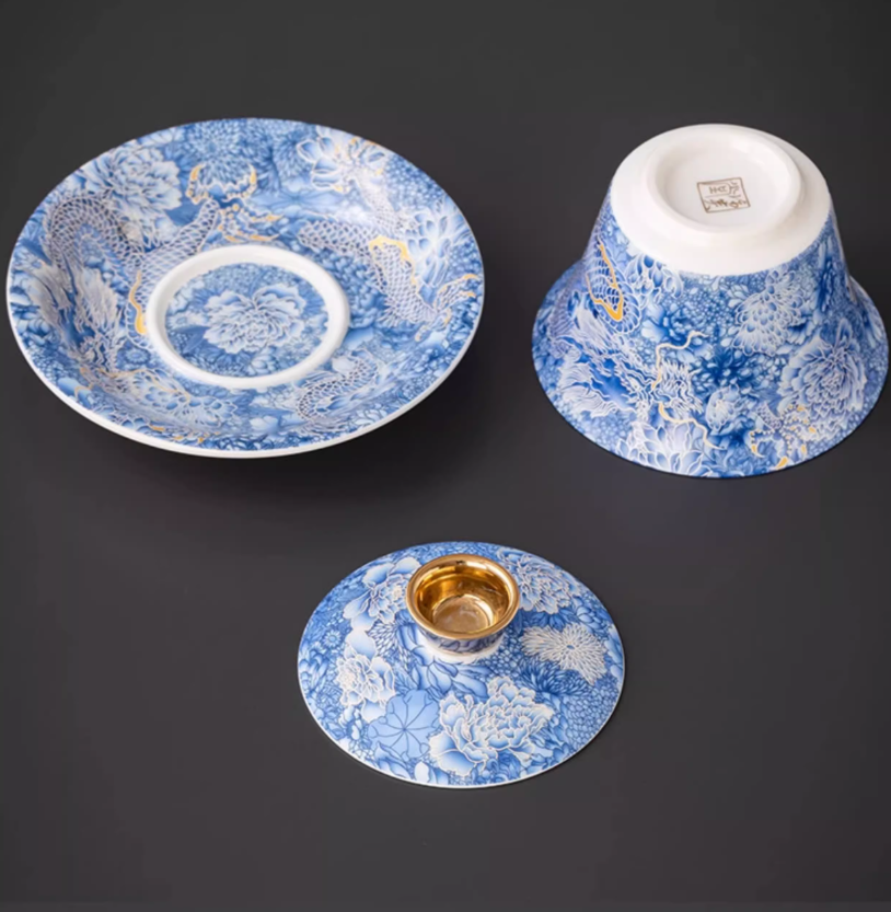 Thumbnail: Premium Silver Dragon Gaiwan