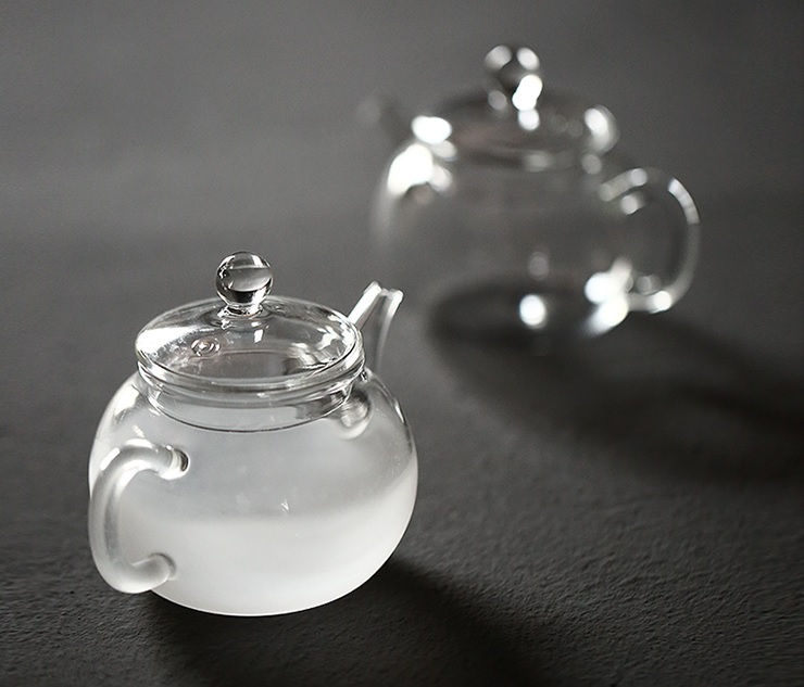 Mini Cannon Glass Pot (clear / fog glass)