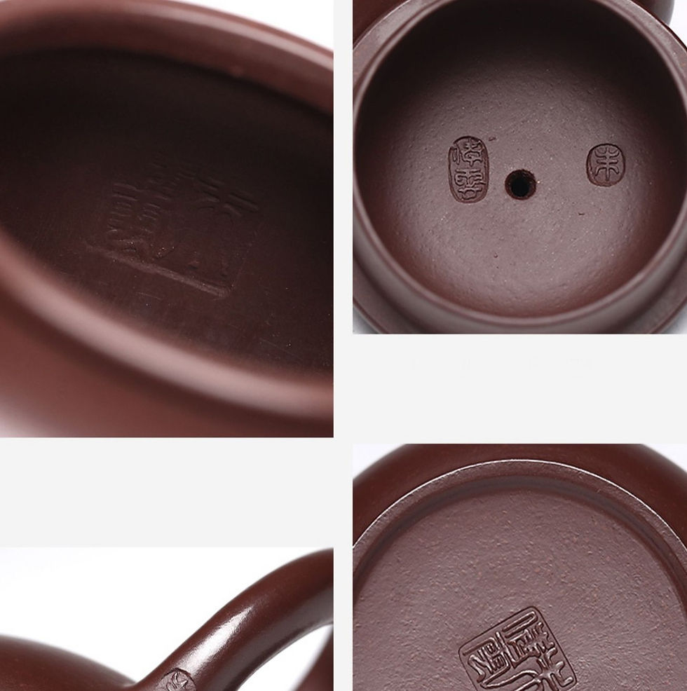 Thumbnail: Yixing Zisha Purple Clay Pan Teapot (140ml)