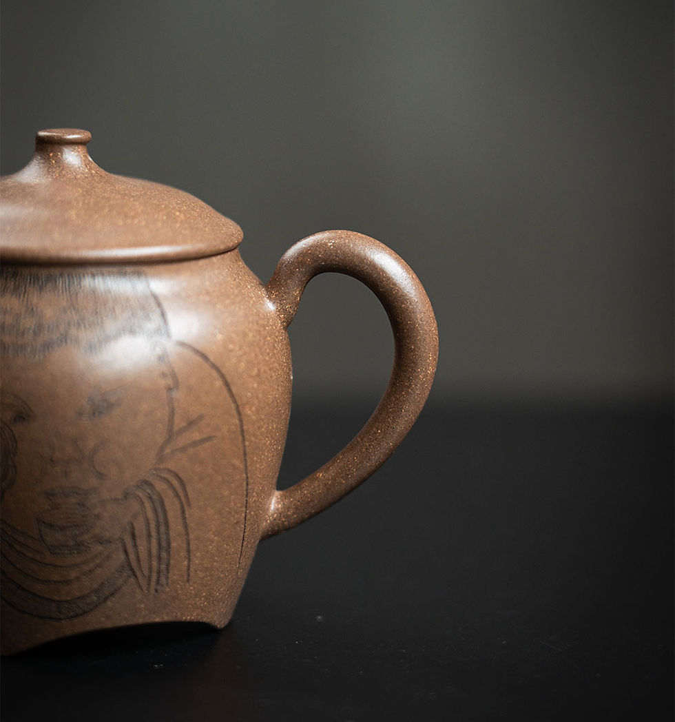 Thumbnail: Yixing Zisha Aged Fault Clay Tea Addicts Chime Teapot (100ml)