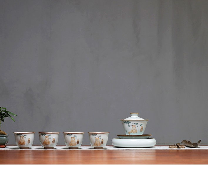 Thumbnail: Cat Tea Master Gaiwan (130ml)