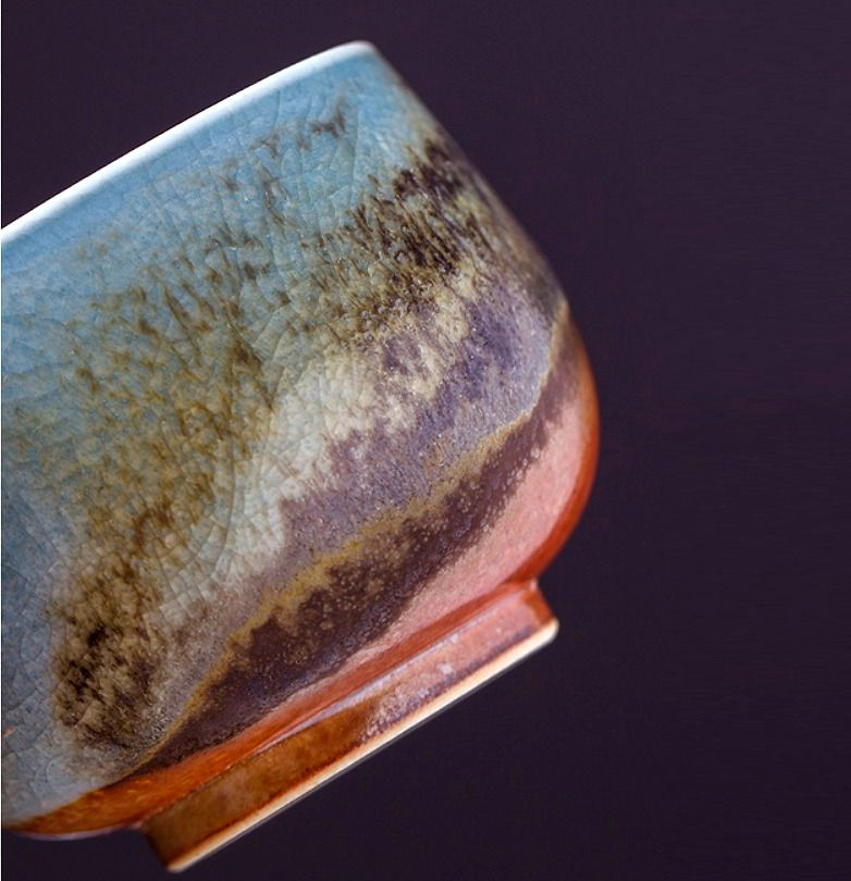 Thumbnail: Arctic Blue Ice Crack Teacups