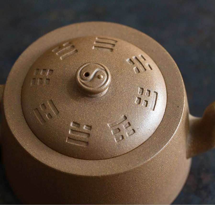 Thumbnail: Yixing Zisha Aged Fault Clay Tai Chi Yin Yang Teapot (170ml)