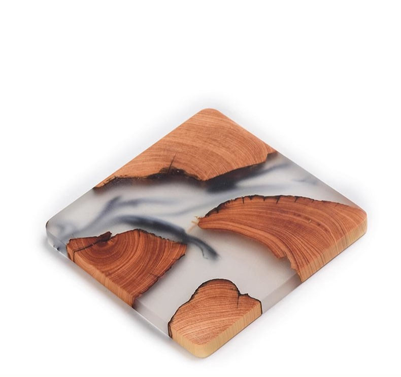 Thumbnail: Pinewood Epoxy Teacup Coaster