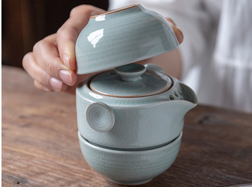 Thumbnail: River Green Gaiwan Travel Set (160ml)