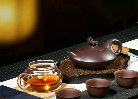 Thumbnail: Yixing Zisha Aged Purple Clay Peace in Elephant Teapot  (225ml) (Name Carving)