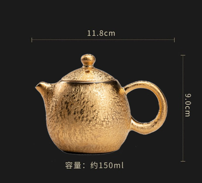 Thumbnail: Luxurious Gold Imperial Pattern Teapot (65ml)