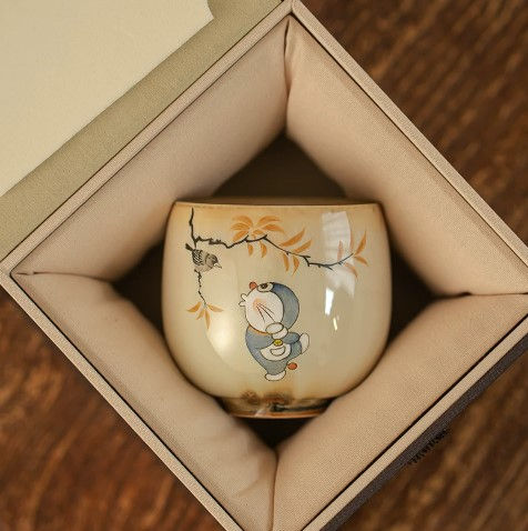 Thumbnail: Woodfired Handpaint Doraemon Teacup