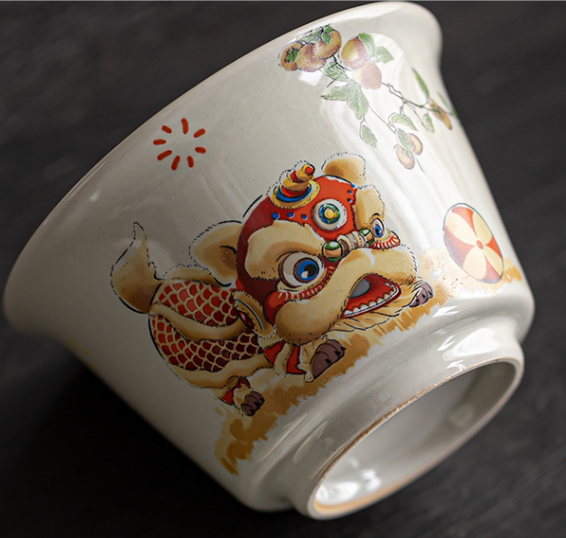 Thumbnail: Lion Dance Gaiwan (100ml)